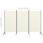 Biombo divisor de 3 paneles tela blanco 260x180 cm de vidaXL, Divisores de ambientes - Ref: Foro24-320731, Precio: 40,51 €, D...