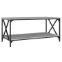 Sonoma gray wood and iron coffee table 100x50x45 cm by vidaXL, Coffee table - Ref: Foro24-823310, Price: 60,99 €, Discount: %