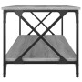 Mesa de centro madera y hierro gris Sonoma 100x50x45 cm de vidaXL, Mesas de centro - Ref: Foro24-823310, Precio: 61,14 €, Des...