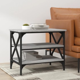 Mesa auxiliar madera contrachapada gris Sonoma 55x38x45 cm de vidaXL, Mesas de centro - Ref: Foro24-823335, Precio: 31,86 €, ...