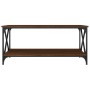 Mesa de centro madera y hierro roble marrón 100x50x45 cm de vidaXL, Mesas de centro - Ref: Foro24-823311, Precio: 49,51 €, De...