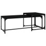 Coffee tables 2 pcs black plywood by vidaXL, Coffee table - Ref: Foro24-823337, Price: 60,96 €, Discount: %