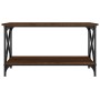 Mesa de centro madera y hierro roble marrón 80x45x45 cm de vidaXL, Mesas de centro - Ref: Foro24-823326, Precio: 48,61 €, Des...