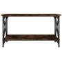 Mesa de centro madera y hierro roble ahumado 80x45x45 cm de vidaXL, Mesas de centro - Ref: Foro24-823324, Precio: 48,99 €, De...