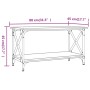 Couchtisch aus geräuchertem Eichenholz und Eisen, 80 x 45 x 45 cm von vidaXL, Couchtisch - Ref: Foro24-823324, Preis: 48,46 €...