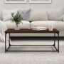 Brown oak wood and iron coffee table 102x50x40 cm by vidaXL, Coffee table - Ref: Foro24-823301, Price: 45,99 €, Discount: %