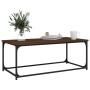 Mesa de centro madera y hierro roble marrón 102x50x40 cm de vidaXL, Mesas de centro - Ref: Foro24-823301, Precio: 45,81 €, De...