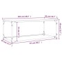 Couchtisch aus braunem Eichenholz und Eisen, 102 x 50 x 40 cm von vidaXL, Couchtisch - Ref: Foro24-823301, Preis: 45,81 €, Ra...