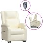 Cream synthetic leather lifting massage chair by vidaXL, Electric massage chairs - Ref: Foro24-3109458, Price: 335,84 €, Disc...