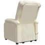 Cream synthetic leather lifting massage chair by vidaXL, Electric massage chairs - Ref: Foro24-3109458, Price: 335,84 €, Disc...