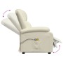 Cream synthetic leather lifting massage chair by vidaXL, Electric massage chairs - Ref: Foro24-3109458, Price: 335,84 €, Disc...