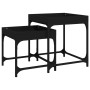 Side tables 2 pcs black plywood by vidaXL, Coffee table - Ref: Foro24-823282, Price: 38,99 €, Discount: %