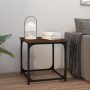 Smoked oak plywood side table 40x40x40 cm by vidaXL, Coffee table - Ref: Foro24-823289, Price: 23,89 €, Discount: %