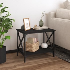 Mesa auxiliar de madera contrachapada negro 55x38x45 cm de vidaXL, Mesas de centro - Ref: Foro24-823327, Precio: 39,65 €, Des...