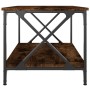 Smoked oak wood and iron coffee table, 80x50x45 cm by vidaXL, Coffee table - Ref: Foro24-823319, Price: 49,42 €, Discount: %