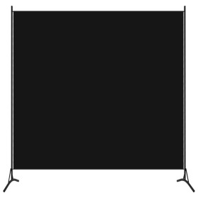 Biombo divisor de 1 panel negro 175x180 cm de vidaXL, Divisores de ambientes - Ref: Foro24-320738, Precio: 29,99 €, Descuento: %