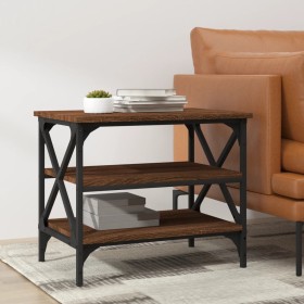 Oak brown plywood side table 55x38x45 cm by vidaXL, Coffee table - Ref: Foro24-823336, Price: 36,05 €, Discount: %