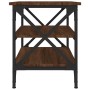 Mesa auxiliar madera contrachapada marrón roble 55x38x45 cm de vidaXL, Mesas de centro - Ref: Foro24-823336, Precio: 36,05 €,...