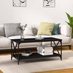 Plywood and black iron coffee table 100x50x45 cm by vidaXL, Coffee table - Ref: Foro24-823307, Price: 51,05 €, Discount: %