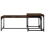 Coffee tables 2 units smoked oak plywood by vidaXL, Coffee table - Ref: Foro24-823339, Price: 46,99 €, Discount: %