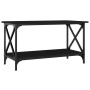 Mesa de centro madera contrachapada y hierro negro 80x45x45 cm de vidaXL, Mesas de centro - Ref: Foro24-823322, Precio: 48,05...