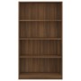 4-stöckiges Holzregal braune Eiche Farbe 80x24x142 cm von vidaXL, Bücherregale und Regale - Ref: Foro24-815392, Preis: 83,37 ...