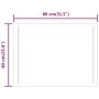 Badezimmerspiegel mit LED 60x80 cm von vidaXL, Spiegel - Ref: Foro24-3154051, Preis: 72,47 €, Rabatt: %