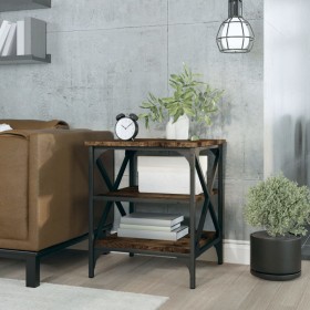 Smoked oak plywood side table 40x42x50 cm by vidaXL, Side tables - Ref: Foro24-825776, Price: 37,99 €, Discount: %