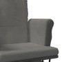 Sillón de lactancia con taburete tela gris oscuro de vidaXL, Mecedoras - Ref: Foro24-351667, Precio: 248,10 €, Descuento: %