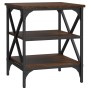 Oak brown plywood side table 40x42x50 cm by vidaXL, Side tables - Ref: Foro24-825780, Price: 34,29 €, Discount: %