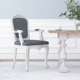 Dark gray velvet dining chair 62x59.5x100.5 cm by vidaXL, dining chairs - Ref: Foro24-344461, Price: 126,99 €, Discount: %