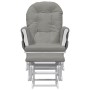 Nursing chair with stool light gray fabric by vidaXL, Rocking chairs - Ref: Foro24-351662, Price: 283,68 €, Discount: %