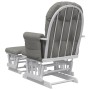 Nursing chair with stool light gray fabric by vidaXL, Rocking chairs - Ref: Foro24-351662, Price: 283,68 €, Discount: %