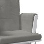 Nursing chair with stool light gray fabric by vidaXL, Rocking chairs - Ref: Foro24-351662, Price: 283,68 €, Discount: %