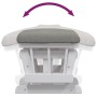 Nursing chair with stool light gray fabric by vidaXL, Rocking chairs - Ref: Foro24-351662, Price: 283,68 €, Discount: %