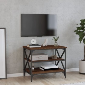 TV stand made of brown oak plywood, measuring 60x40x50 cm. by vidaXL, Side tables - Ref: Foro24-825786, Price: 42,79 €, Disco...