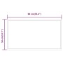 Espejo de baño con LED 50x90 cm de vidaXL, Espejos - Ref: Foro24-3154083, Precio: 74,25 €, Descuento: %