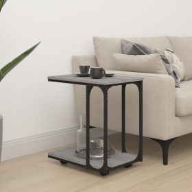 Side table with wheels Sonoma gray wood 50x35x55.5 cm by vidaXL, Side tables - Ref: Foro24-825810, Price: 38,62 €, Discount: %