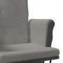 Sillón de lactancia con taburete tela gris claro de vidaXL, Mecedoras - Ref: Foro24-351666, Precio: 277,99 €, Descuento: %