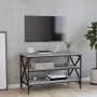 TV stand made of gray Sonoma plywood, measuring 80x40x50 cm. by vidaXL, Side tables - Ref: Foro24-825790, Price: 52,28 €, Dis...