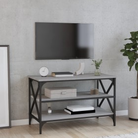 Mueble para TV madera contrachapada gris Sonoma 80x40x50 cm de vidaXL, Mesas auxiliares - Ref: Foro24-825790, Precio: 48,05 €...