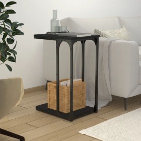 Black plywood side table 40x30x60 cm by vidaXL, Side tables - Ref: Foro24-825817, Price: 28,19 €, Discount: %