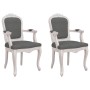 Dining chairs 2 pcs dark gray fabric 62x59.5x100.5 cm by vidaXL, dining chairs - Ref: Foro24-344465, Price: 268,99 €, Discoun...