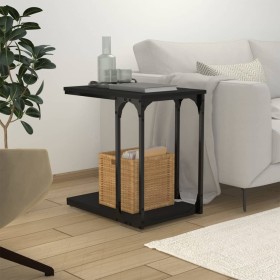 Black plywood side table 50x35x52 cm by vidaXL, Side tables - Ref: Foro24-825812, Price: 25,79 €, Discount: %