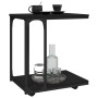 Side table with black wood wheels 50x35x55.5 cm by vidaXL, Side tables - Ref: Foro24-825807, Price: 38,72 €, Discount: %