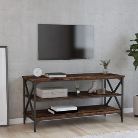 Smoked oak plywood TV cabinet 100x40x50 cm by vidaXL, Side tables - Ref: Foro24-825794, Price: 60,12 €, Discount: %