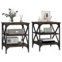 2 side tables, smoked oak wood color, 40x42x50 cm by vidaXL, Side tables - Ref: Foro24-825777, Price: 43,75 €, Discount: %