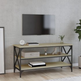 Sonoma oak plywood TV cabinet 100x40x50 cm by vidaXL, Side tables - Ref: Foro24-825793, Price: 55,51 €, Discount: %