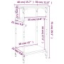 Beistelltisch aus geräuchertem Eichensperrholz 40x30x75 cm von vidaXL, Seitentische - Ref: Foro24-825799, Preis: 36,59 €, Rab...