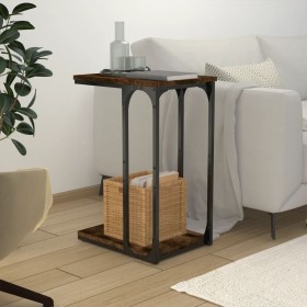 Smoked oak plywood side table 40x30x60 cm by vidaXL, Side tables - Ref: Foro24-825819, Price: 27,43 €, Discount: %